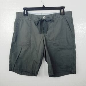 Lands' End Womens Gray Canvas Shorts Size 6